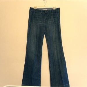Gap Curvy Stretch distressed denim blue jeans sz10